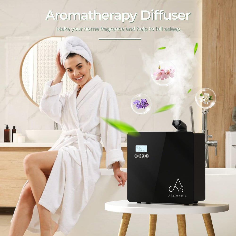 Aromadd can be mounted on wall or floor for flexible placement