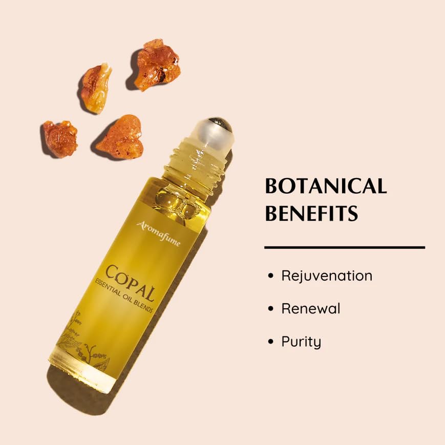 Aromafume Copal Roll-On at sacred altar for spiritual practice