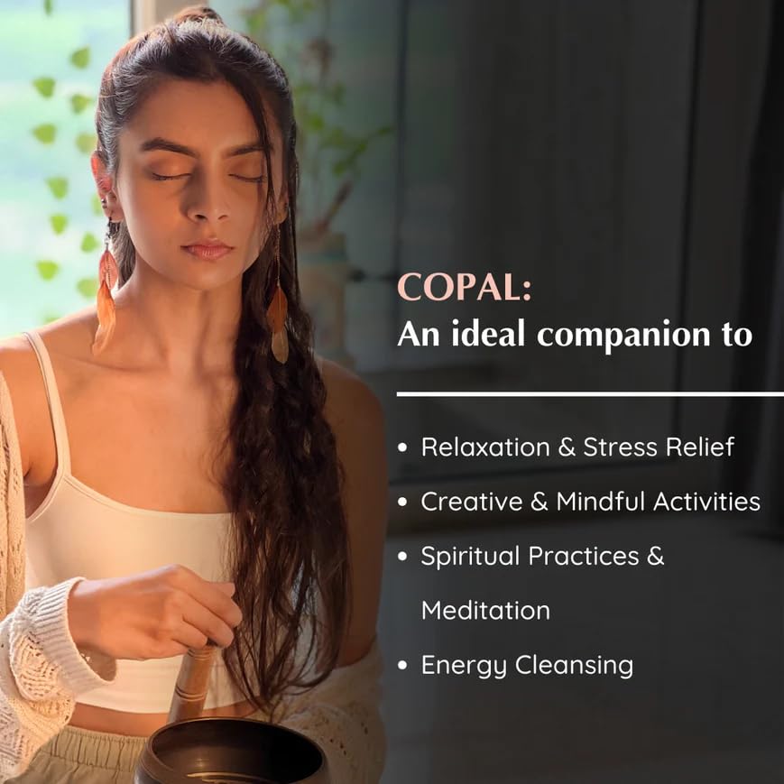 Aromafume Copal Roll-On during meditation to enhance atmosphere