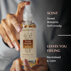 Room diffusion scene with Aromafume Frankincense Myrrha resin mist