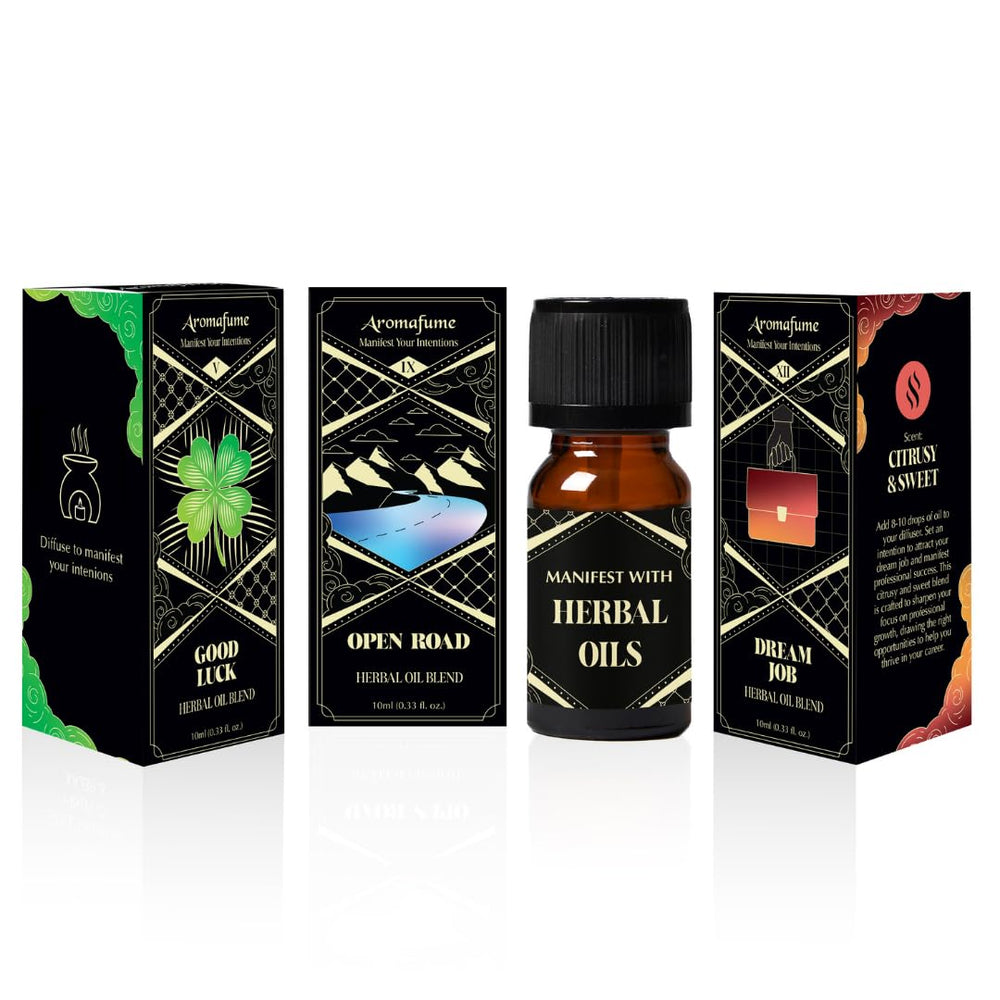 Aromafume Good Luck bottle diffuser emphasizing citrus-spice notes for mood and focus