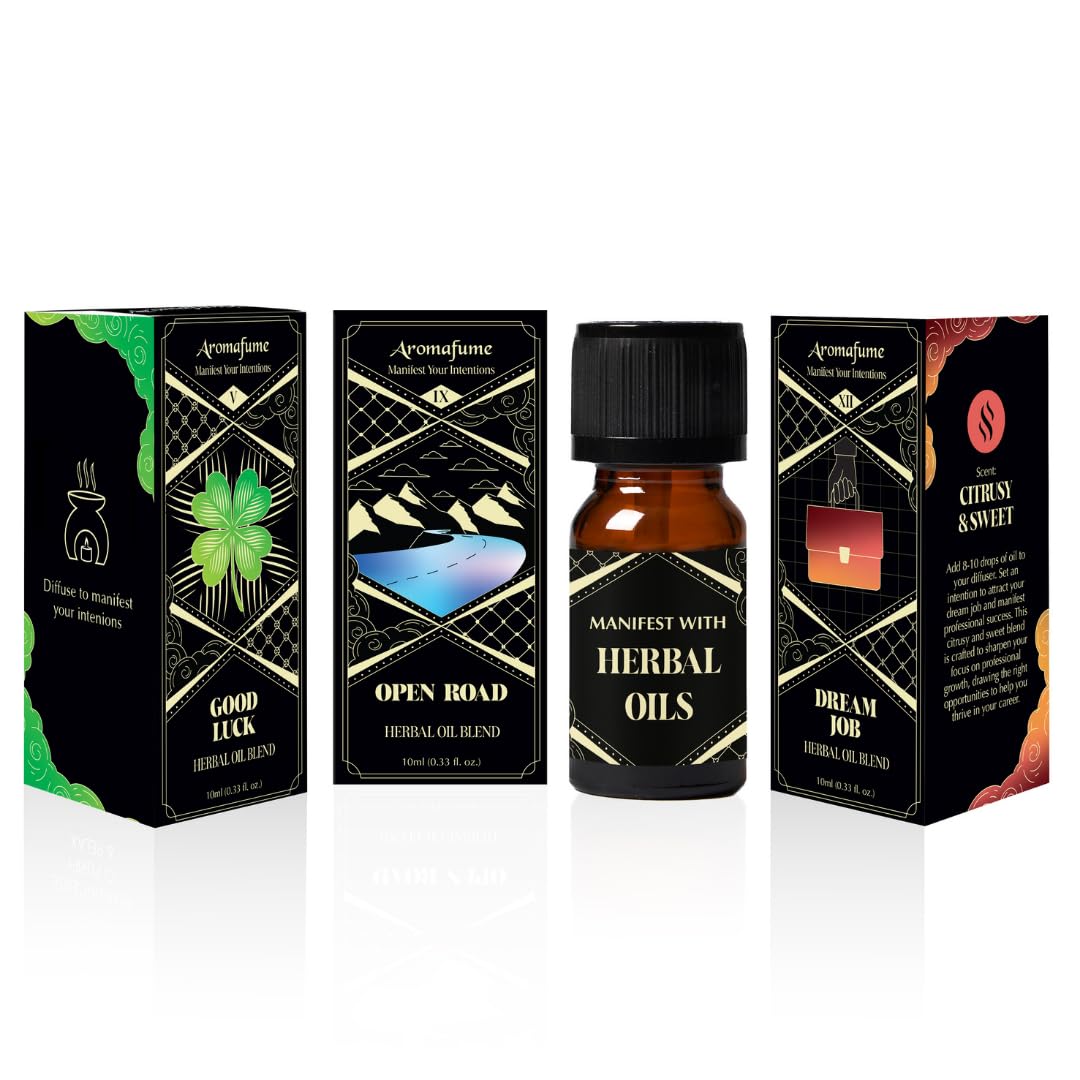 Aromafume Good Luck bottle diffuser emphasizing citrus-spice notes for mood and focus