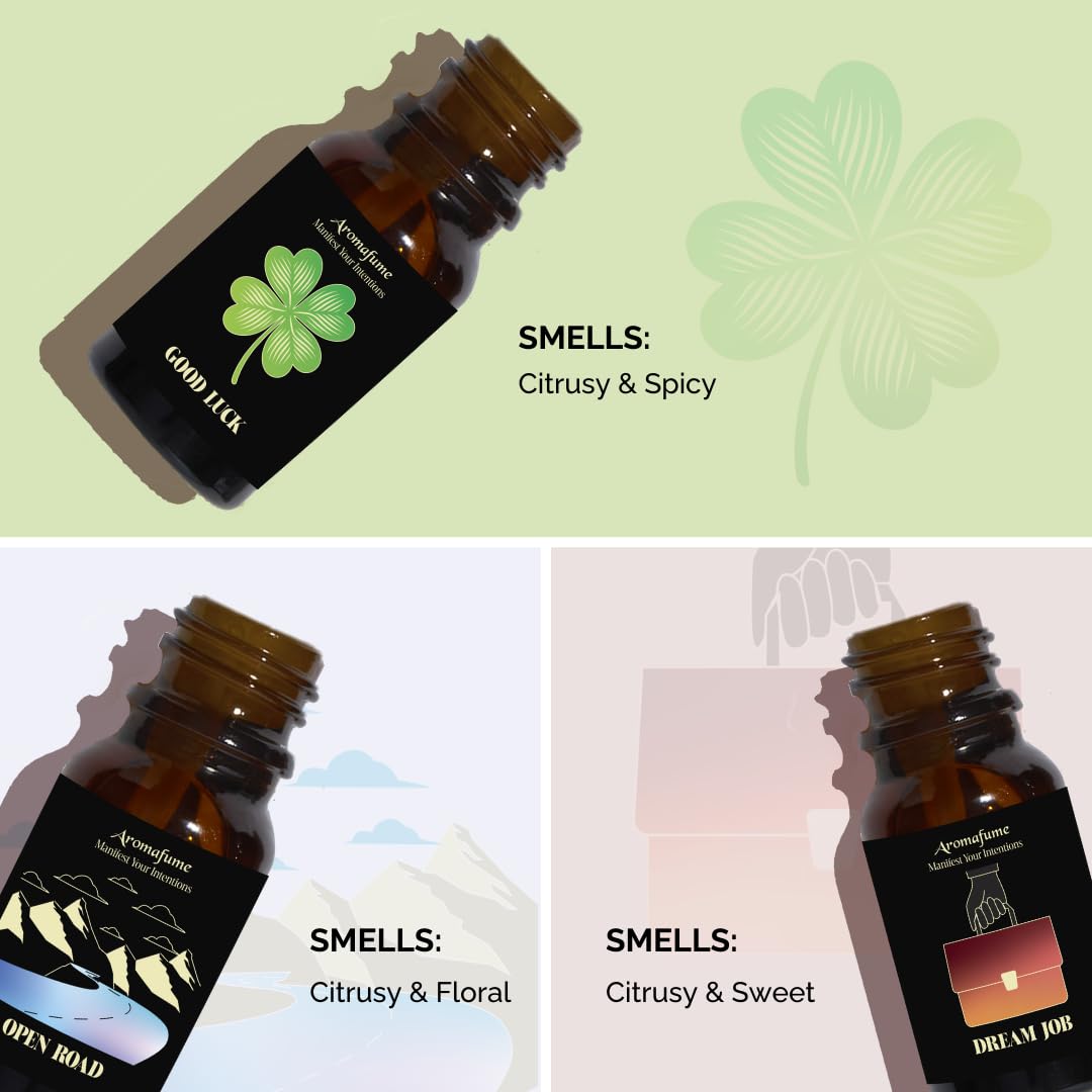 Aromafume Good Luck packaging highlighting ethical sourcing and positivity