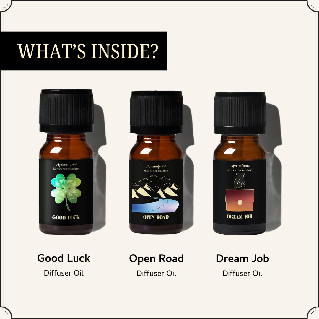 Aromafume Good Luck usage scene showcasing uplifting ambiance for visualization