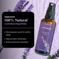 Aromafume Lavender bed linen spray mist refreshes fabrics