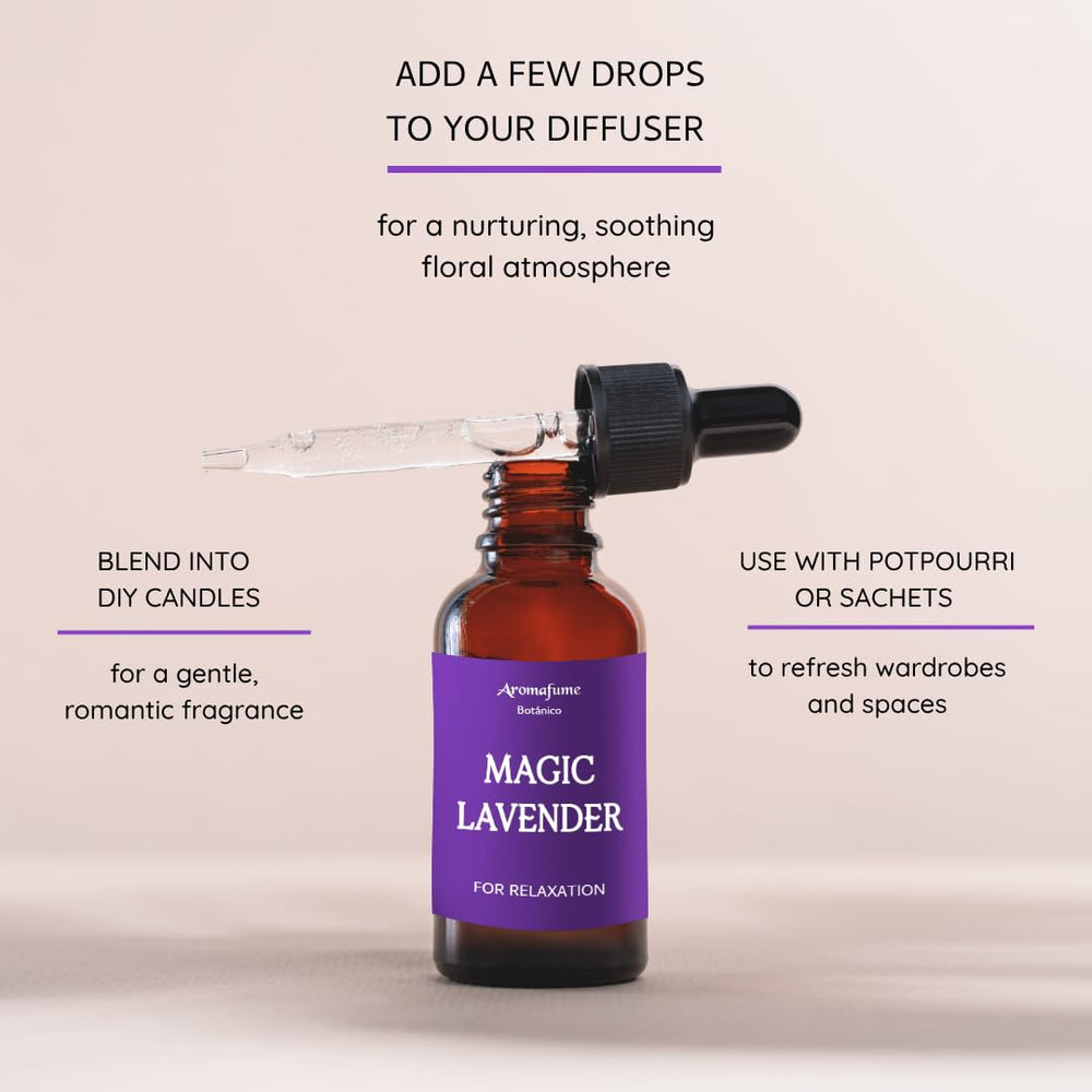 Close-up of lavender aroma wafting through the air for meditation