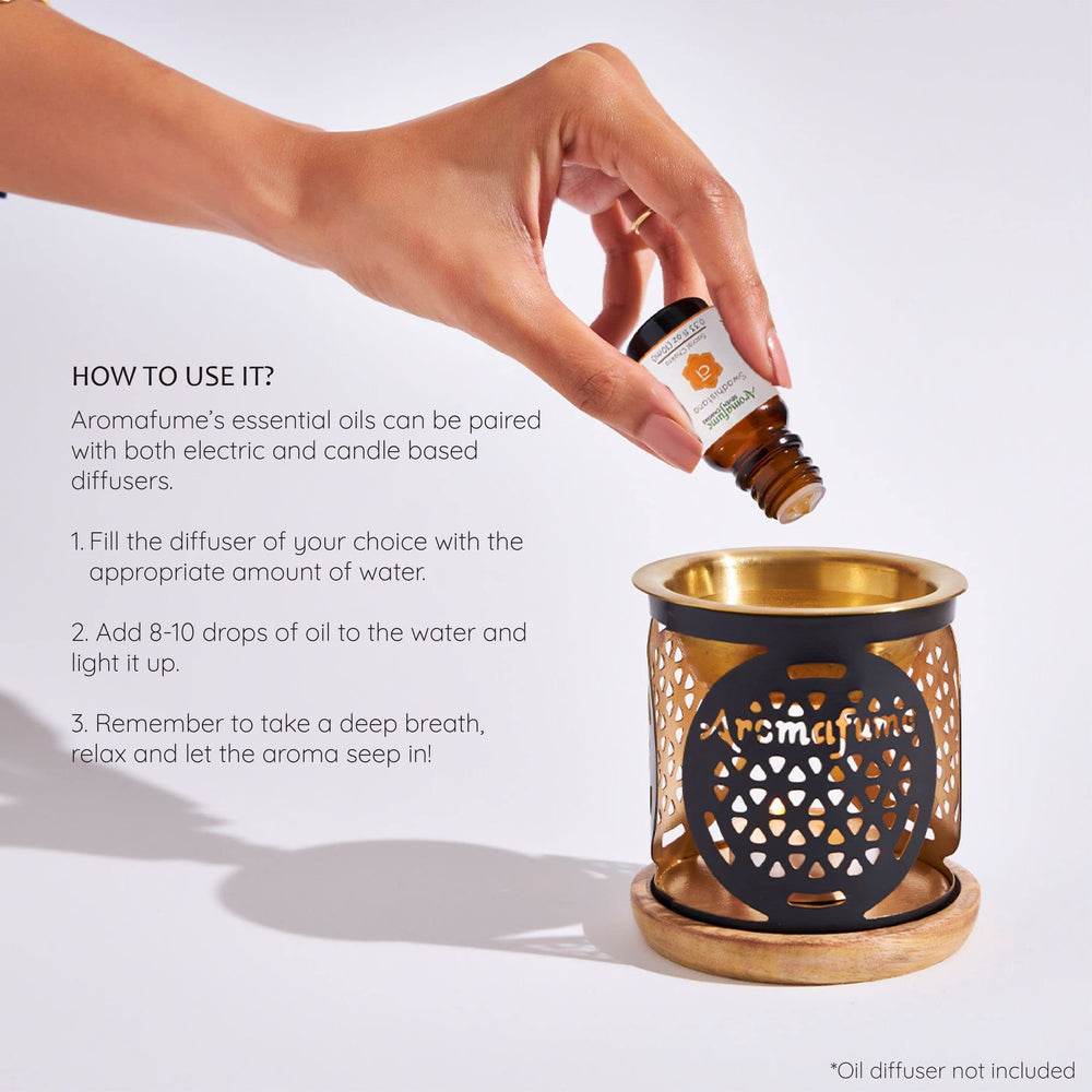 Aromafume orange-sandalwood-jasmine essence highlights vivid notes for uplifting mood