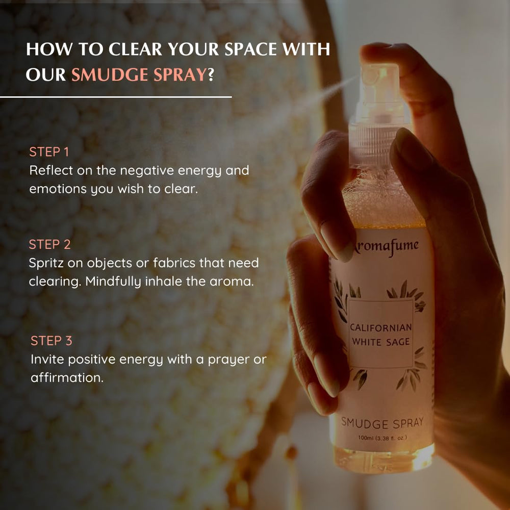 Aromafume room ambience demo shows spray in a tranquil, scent-enhanced space.