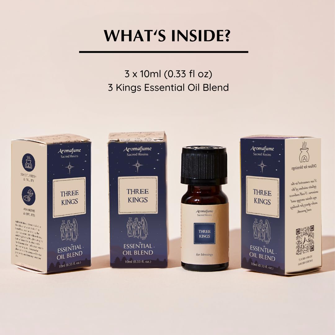 Aromafume Three Kings diffusers setup in a calm room ambiance