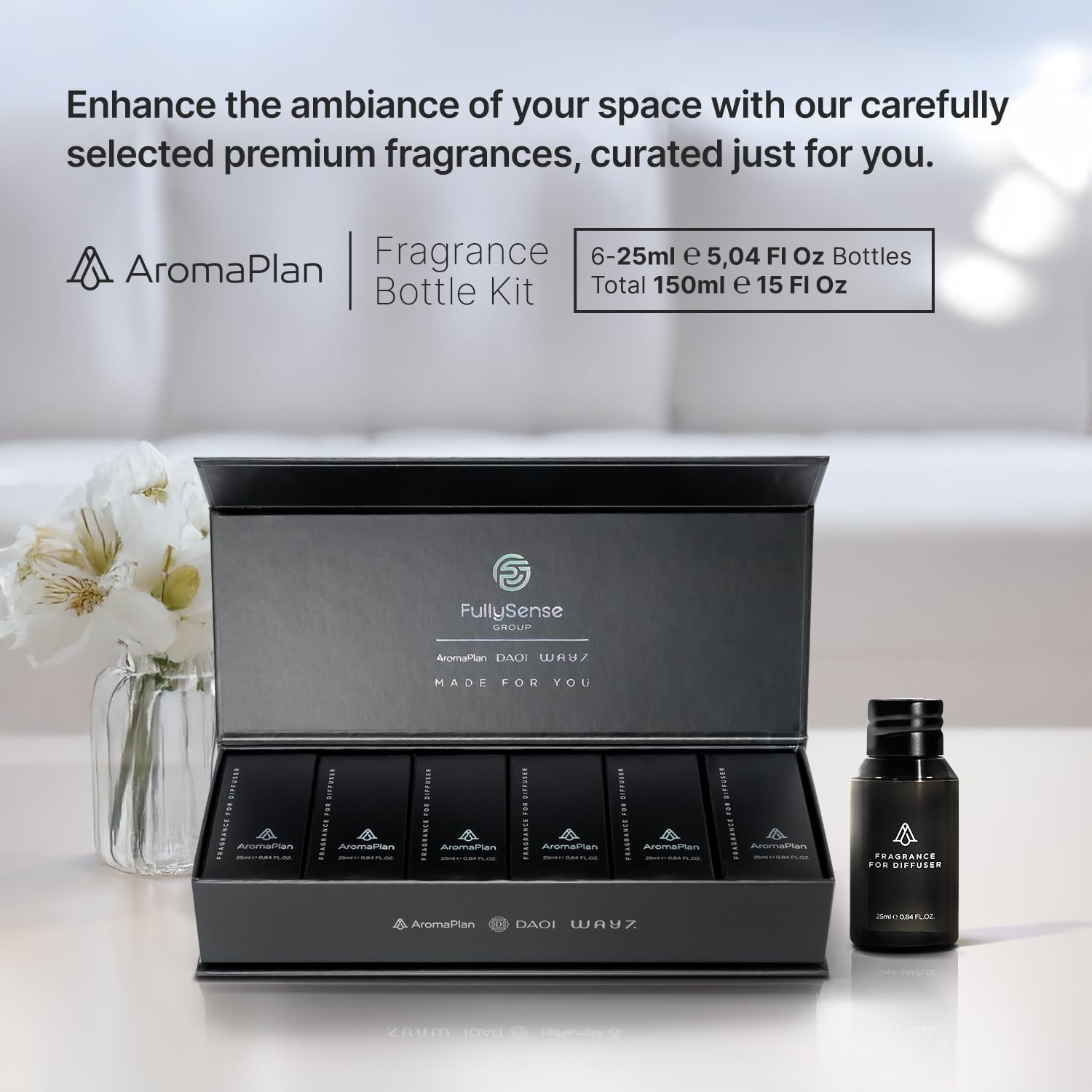 AROMAPLAN 24 Knights bottle evokes refined energy.