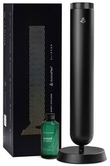 AROMAPLAN aluminum brushed black diffuser complements modern decor while delivering premium scent