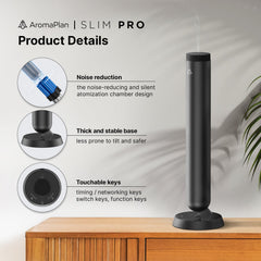 AROMAPLAN smart diffuser with remote control for effortless fragrance scheduling