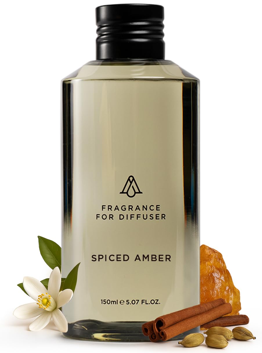 AROMAPLAN Spiced Amber bottle pour creating warm home ambiance