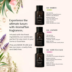 AROMAPLAN Spring Collection gift set showcasing three premium diffuser oils.
