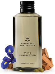 AROMAPLAN White Sandalwood bottle front for a long lasting luxury scent