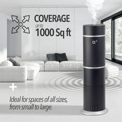 Aromar diffuser in a bedroom creating a quiet, peaceful atmosphere.