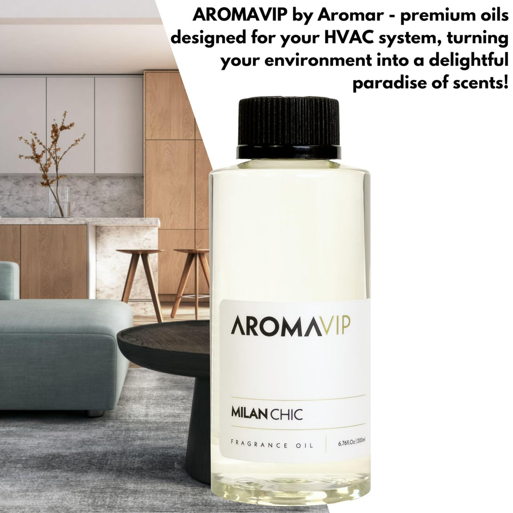 Aromar diffuser-compatible oil ready for HVAC or standalone use.
