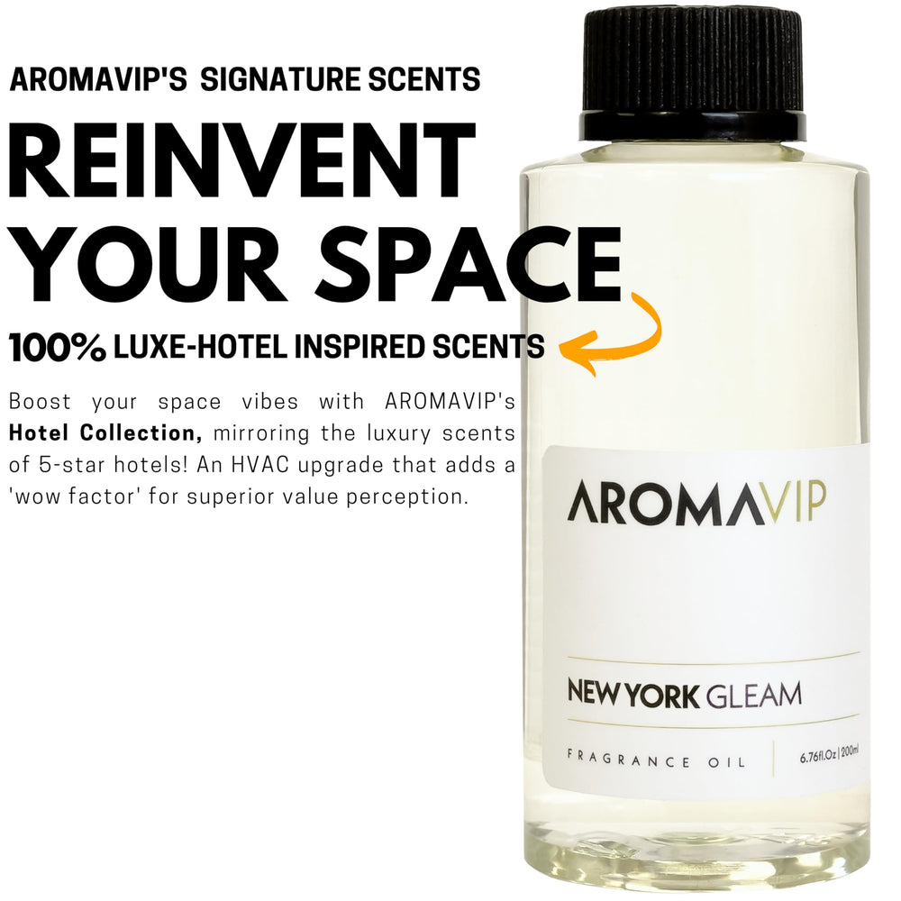 Aromar hotel-inspired aromatherapy scene fits luxury spaces.
