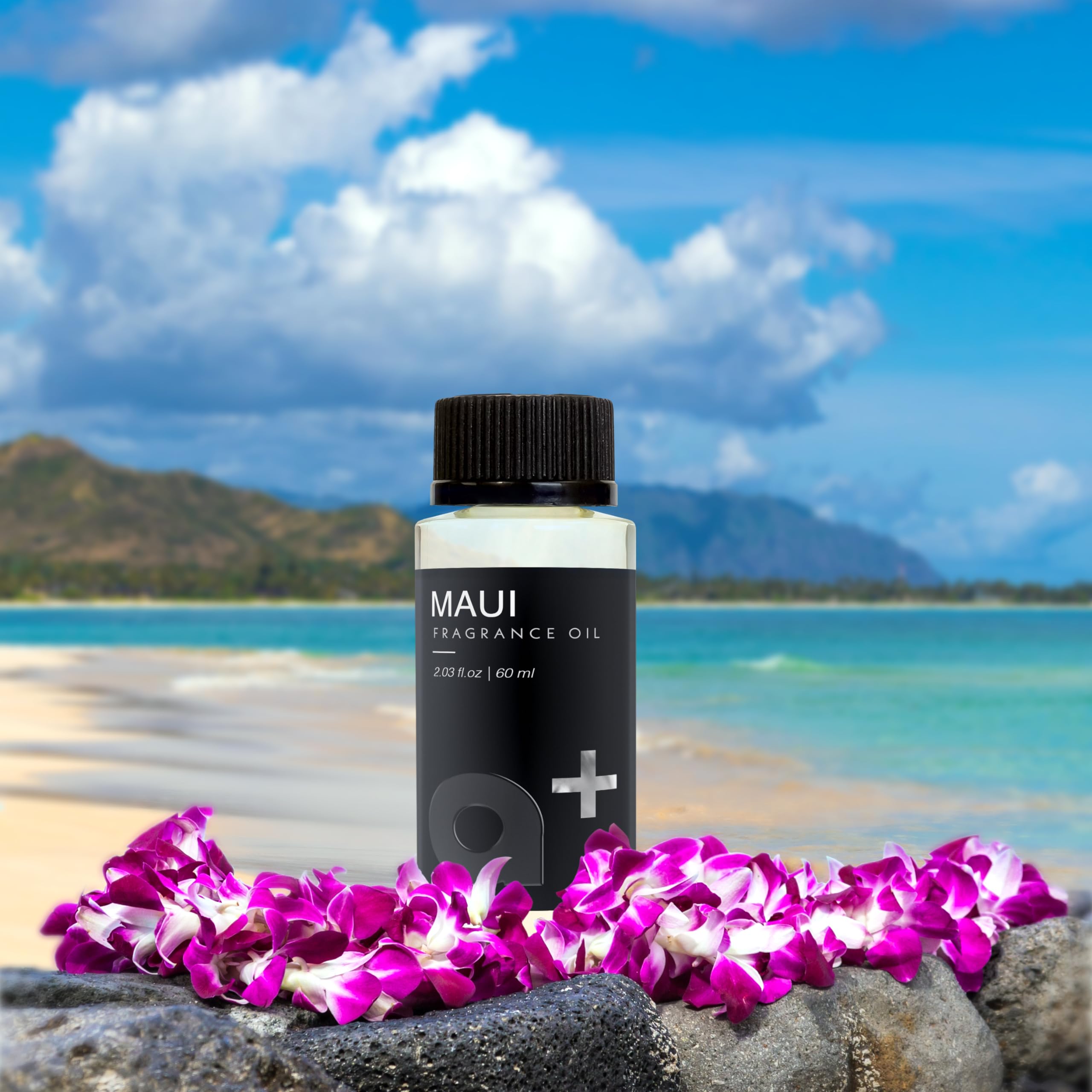 Aromar Maui diffuser setup with oil drizzle for a hotel-like scent experience at home