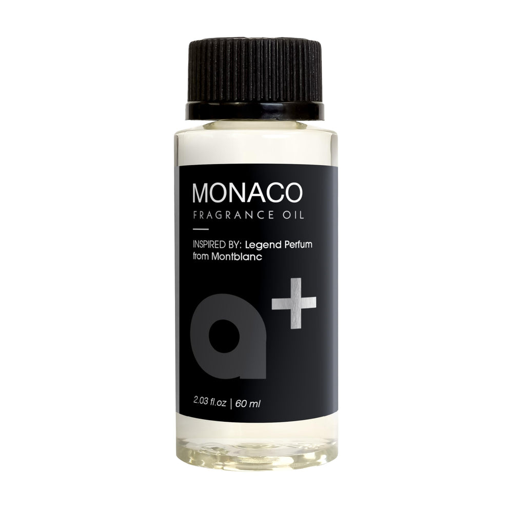 Aromar Monaco fragrance oil bottle releasing bergamot and patchouli for a refined home scent