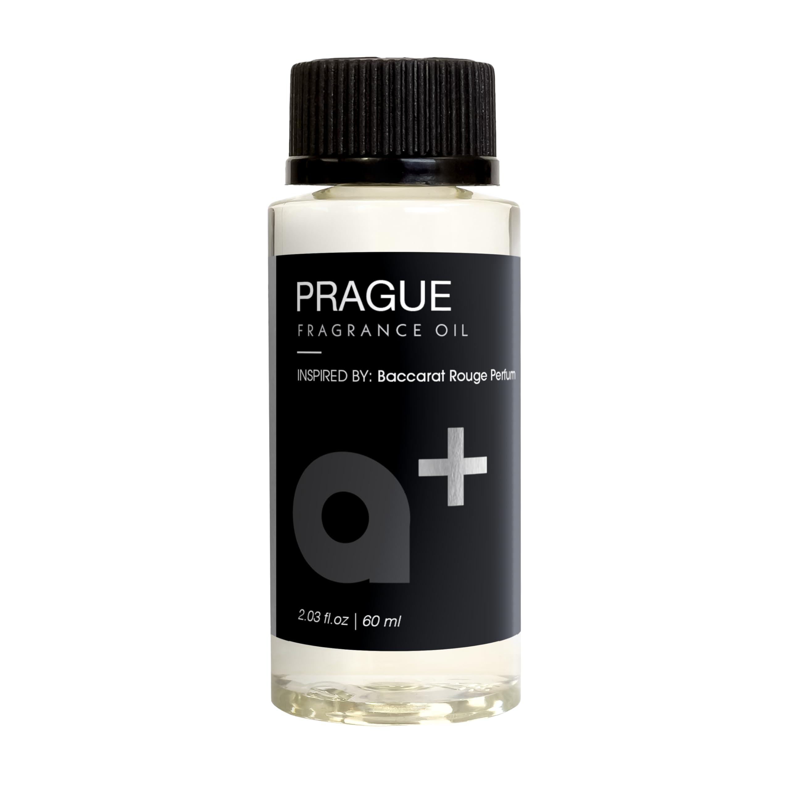 Aromar Prague fragrance oil bottle showing premium scent for waterless diffusers and lasting ambiance.