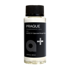 Aromar Prague fragrance oil bottle showing premium scent for waterless diffusers and lasting ambiance.