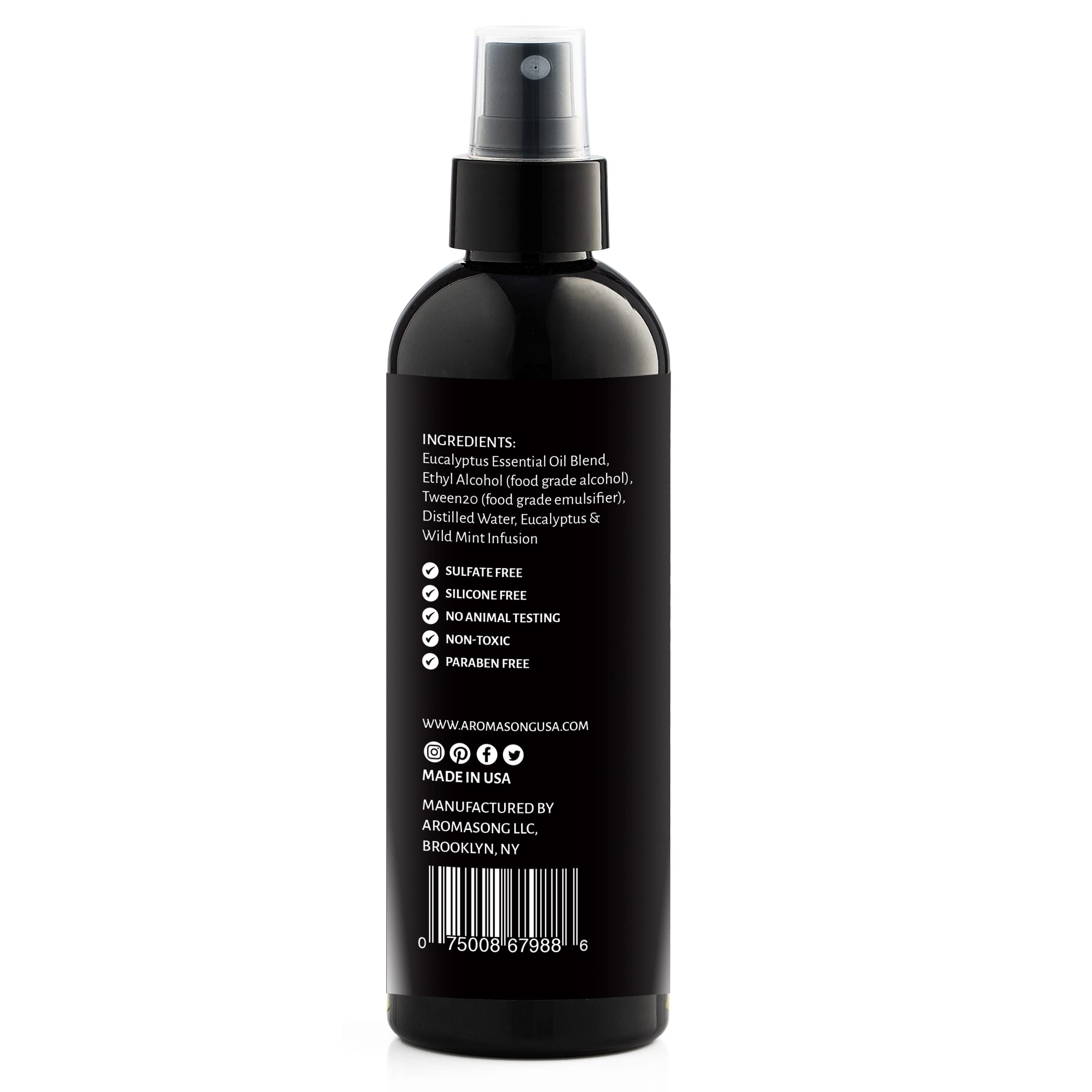 Pillow spray in use to help unwind before sleep.