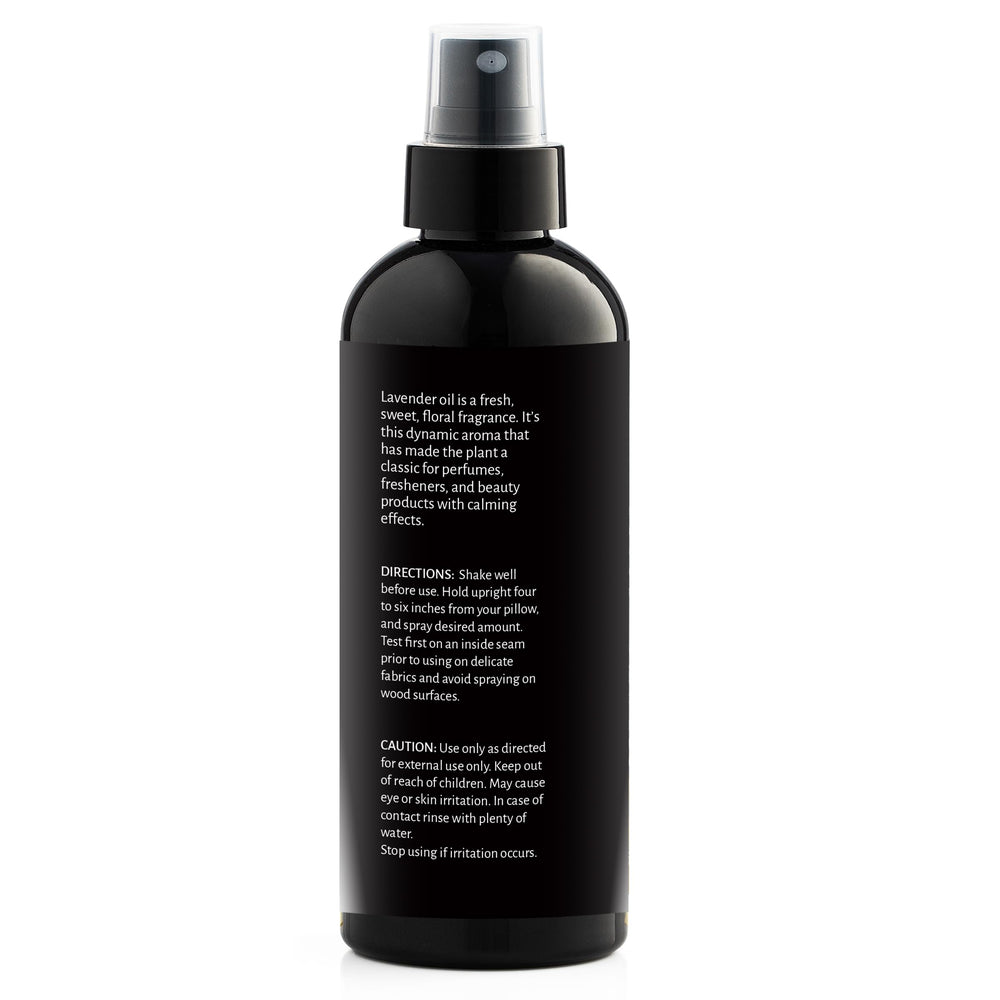 Room diffusing with Aromasong lavender spray creates a peaceful ambience.