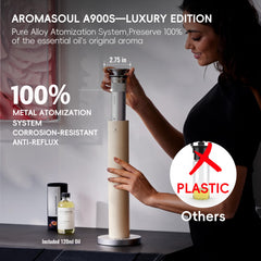 AROMASOUL 120ml essential oil included for immediate scenting