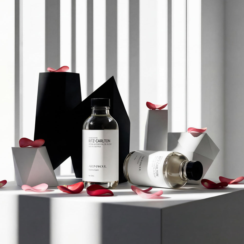 AROMASOUL 250ml bottle on display ideal for home fragrance