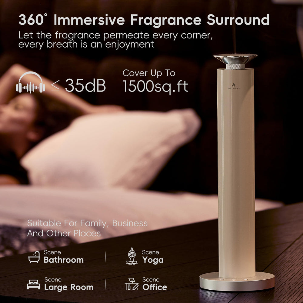 AROMASOUL cream-finish diffuser suitable for home, hotel and spa