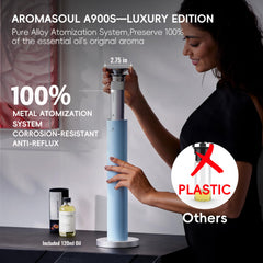 AROMASOUL app control lets you schedule and customize diffusion.