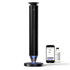 AROMASOUL waterless diffuser front view, premium alloy body for elegant home scenting