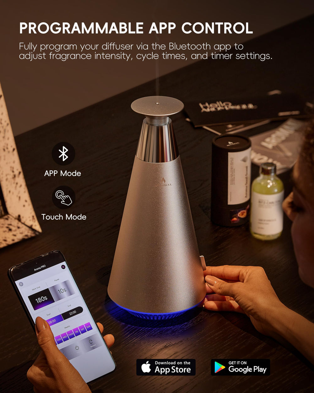 AROMASOUL starter kit packaging protects and presents the device