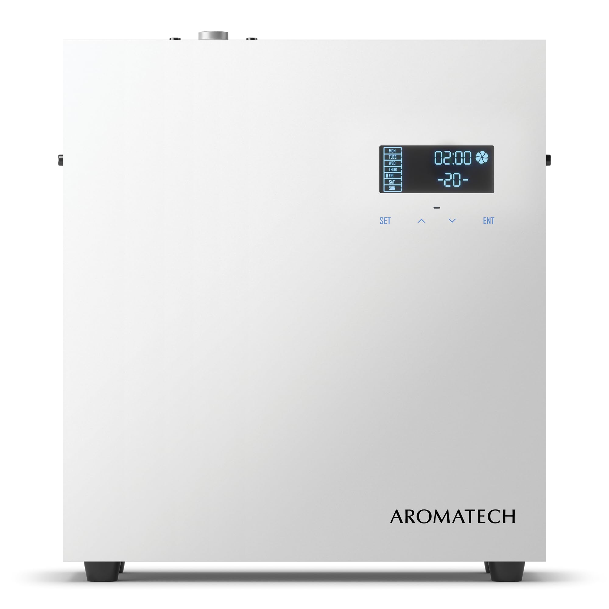 Aromatech AromaPro front view with glass panel for modern aroma diffusion.