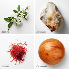 AromaTech Love Affair Jasmine Saffron bottle—luxurious, memorable fragrance.