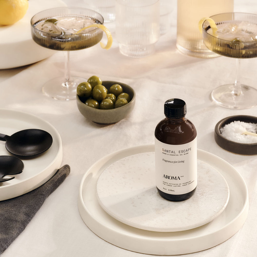 Aromatech Santal Escape vegan and cruelty-free badge on packaging