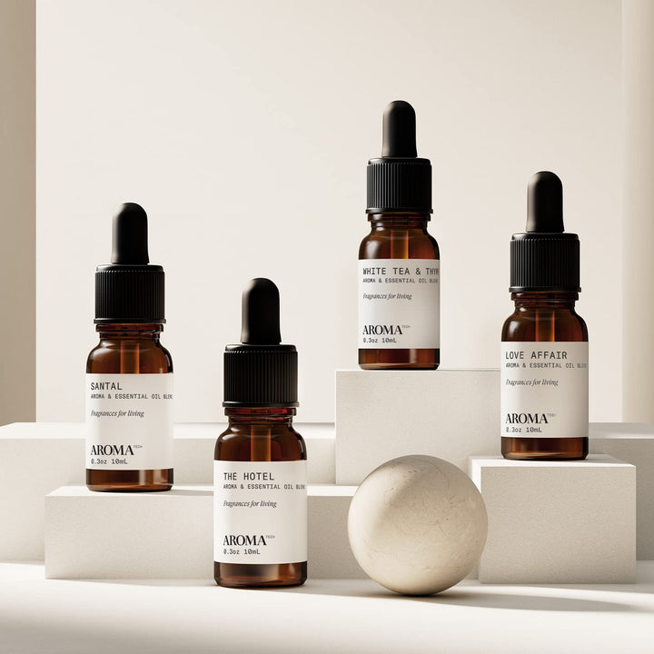A AromaTech The Hotel diffuser oil adds citrusy freshness to any room
