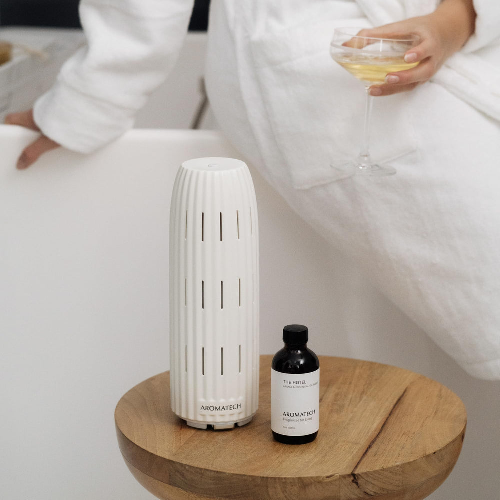 Aromatech us-made aroma-oil bottle highlighting craftsmanship and quality.