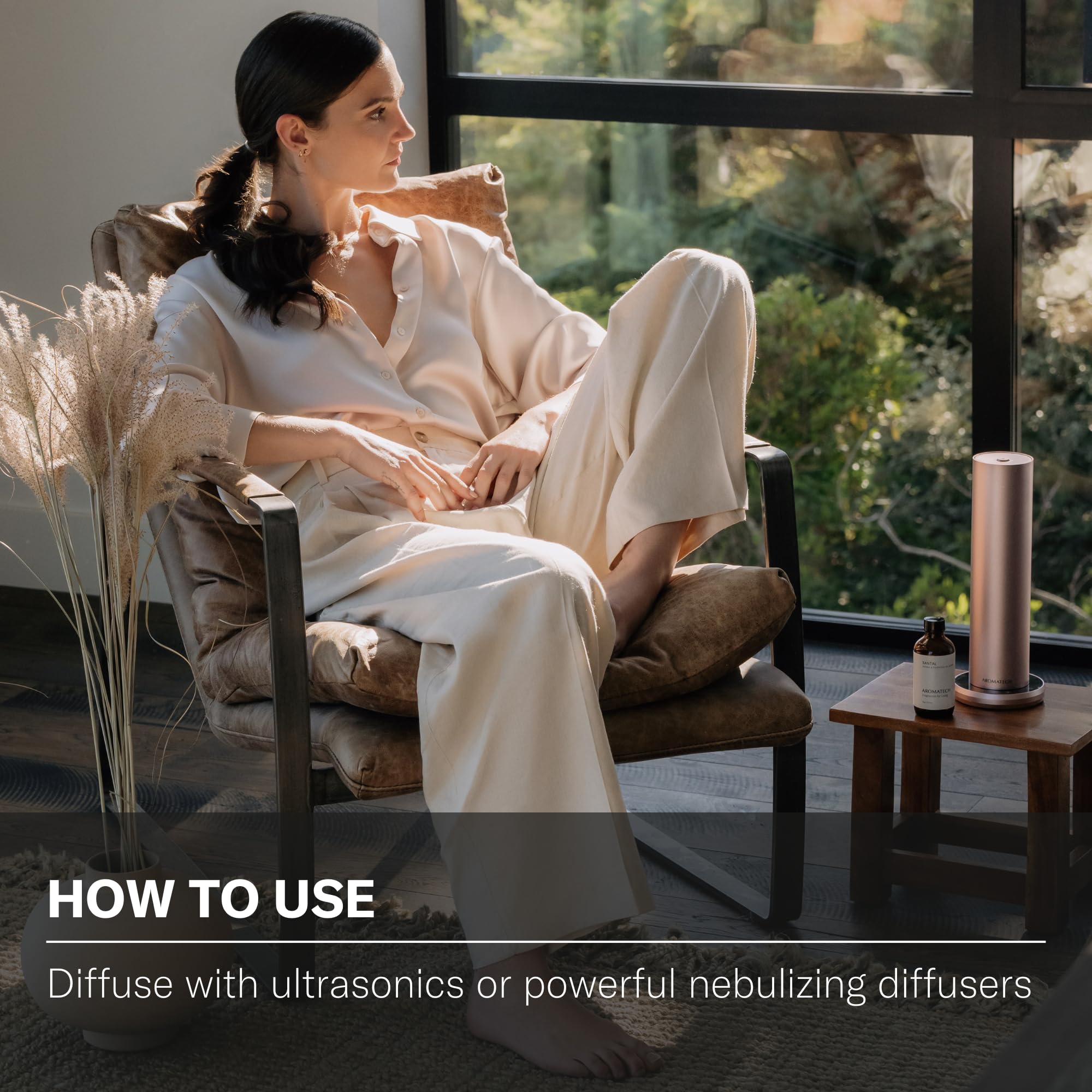 Aromatech White Tea & Bamboo gift-pack presentation emphasizing premium scent quality.