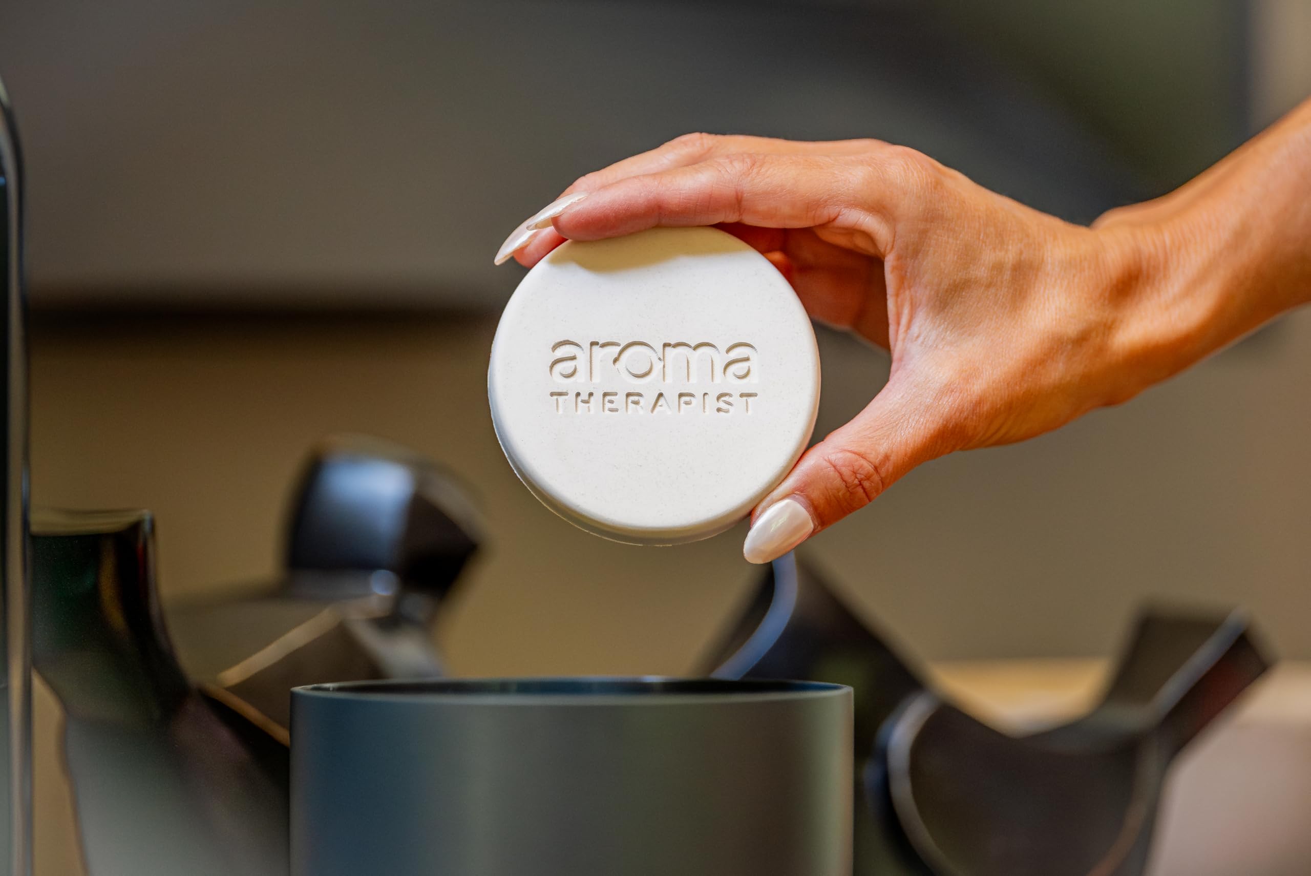 AromaTherapist AromaAmplifier compact black finish fits home and office decor.