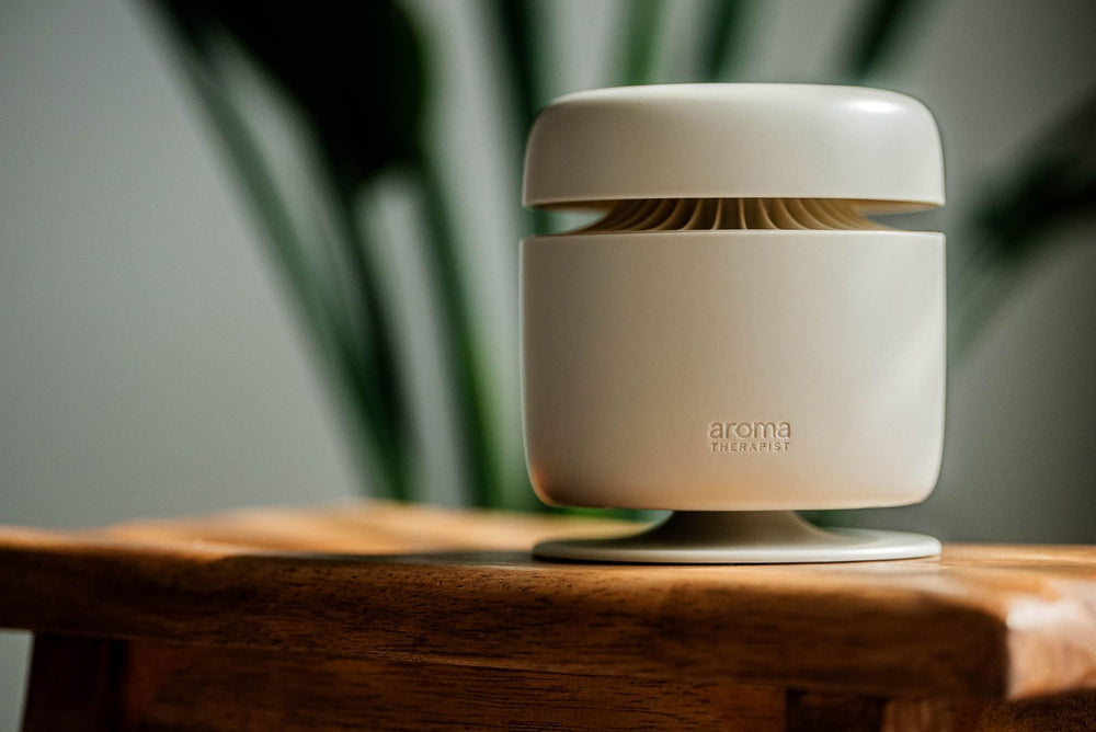 AromaTherapist AromaAmplifier home-office setup delivering discrete fragrance
