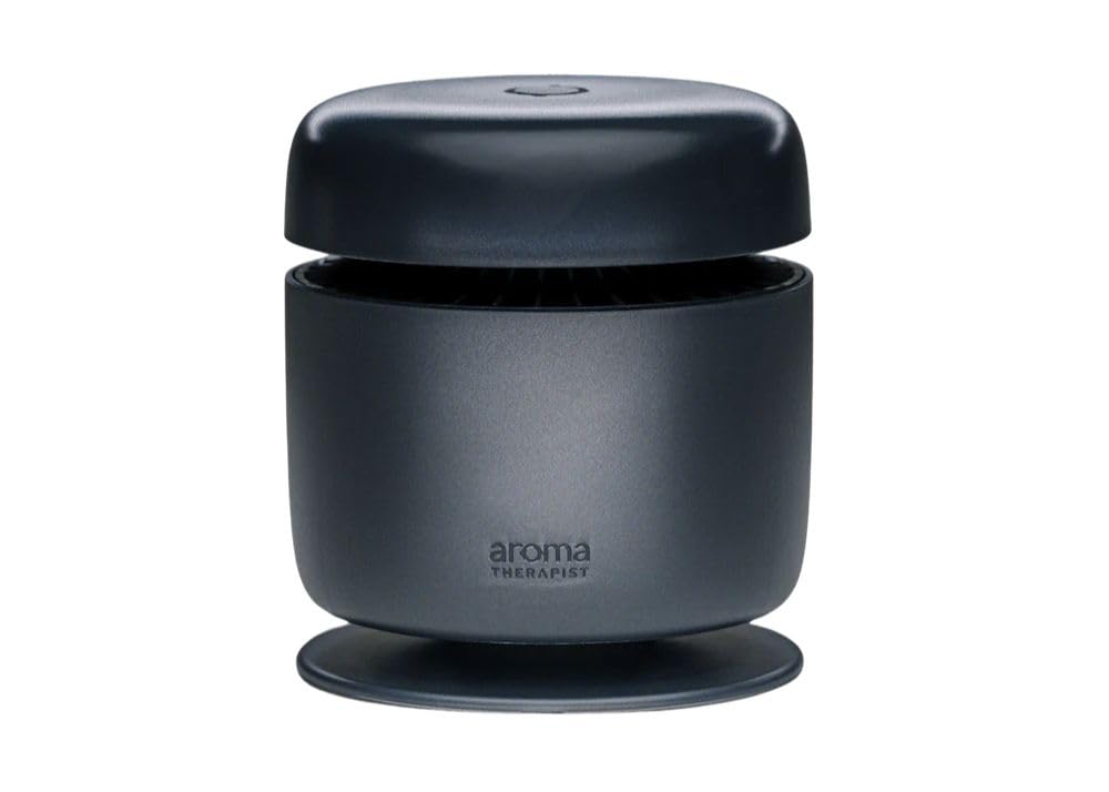 AromaTherapist AromaAmplifier portable design with AromaPucks for on-the-go scent in home or office.
