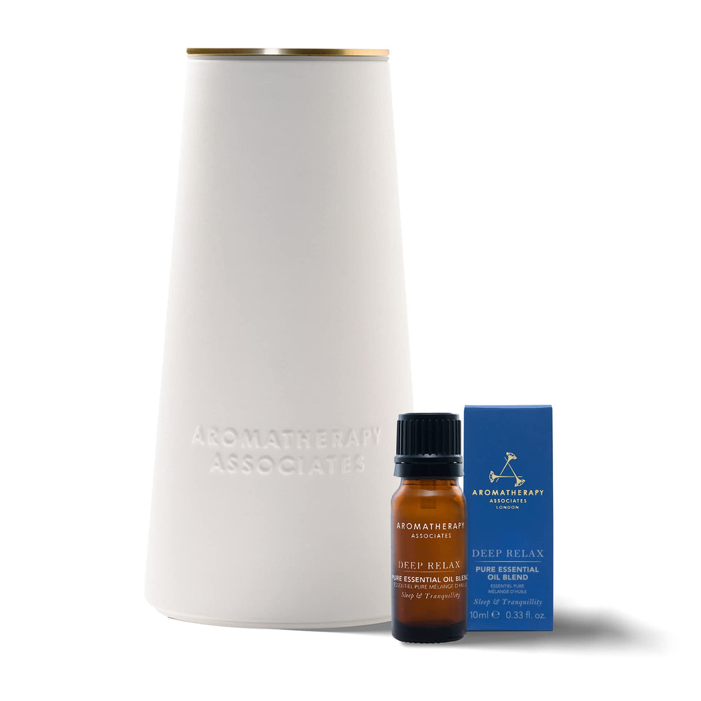 Aromatherapy Associates atomizer diffuser shown in action for portable, spa-like aroma.