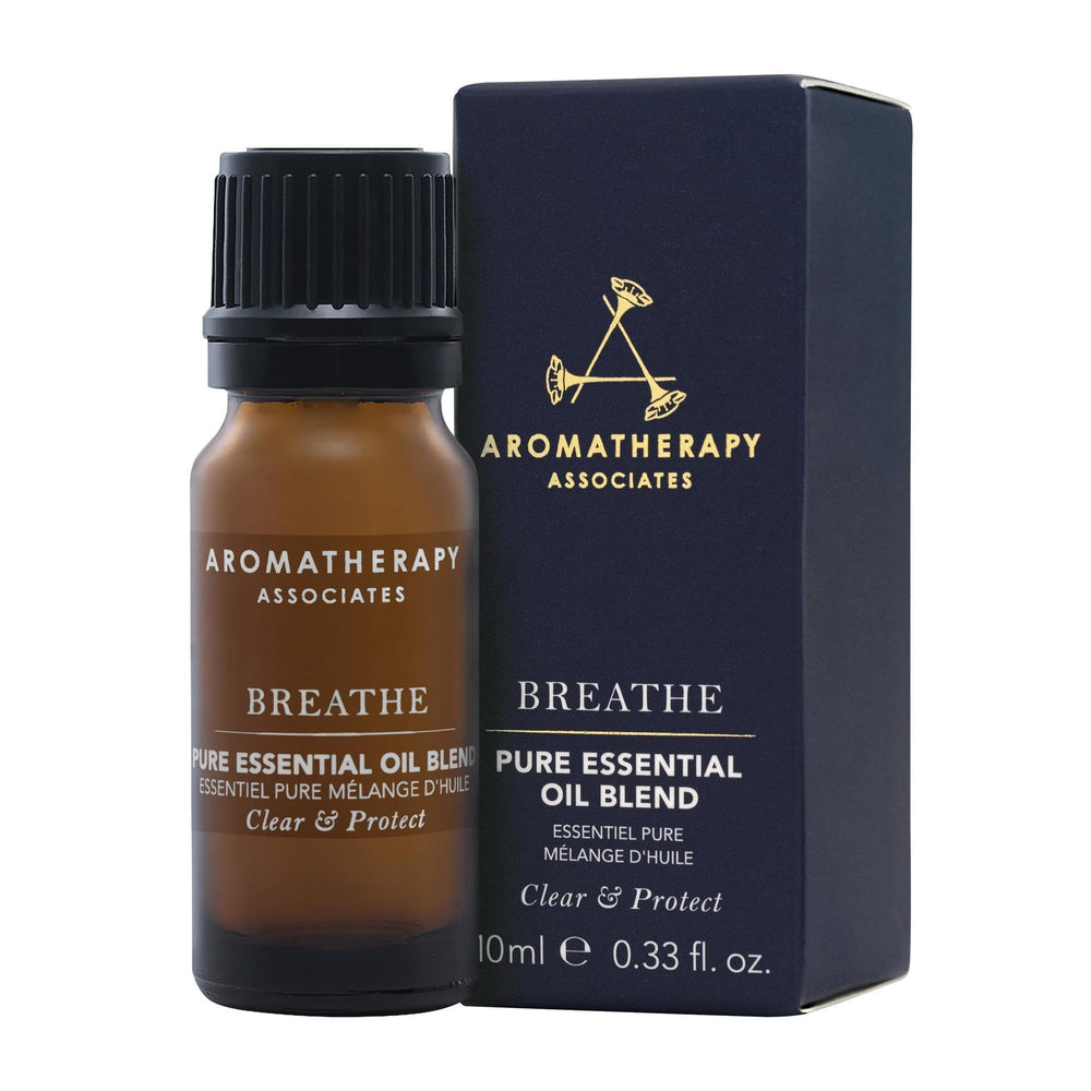 Aromatherapy Associates Breathe Pure bottle ready to diffuse a crisp eucalyptus and pine aroma