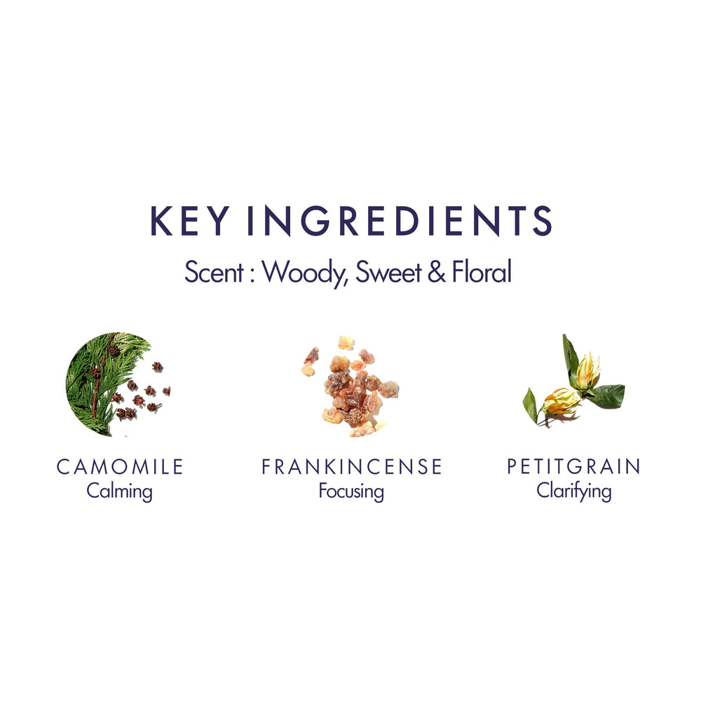 Aromatherapy Associates De-Stress with Frankincense highlights a grounding scent