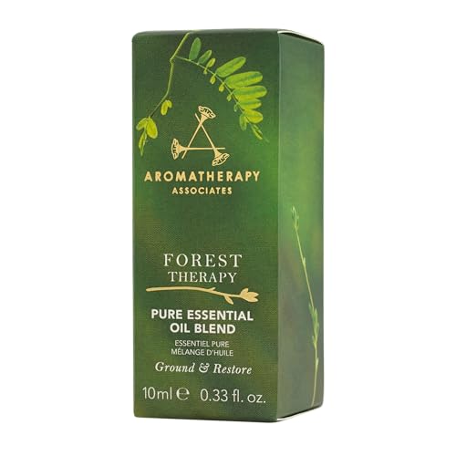 Pouring Forest Therapy oil to illustrate easy dispensing from Aromatherapy Associates.