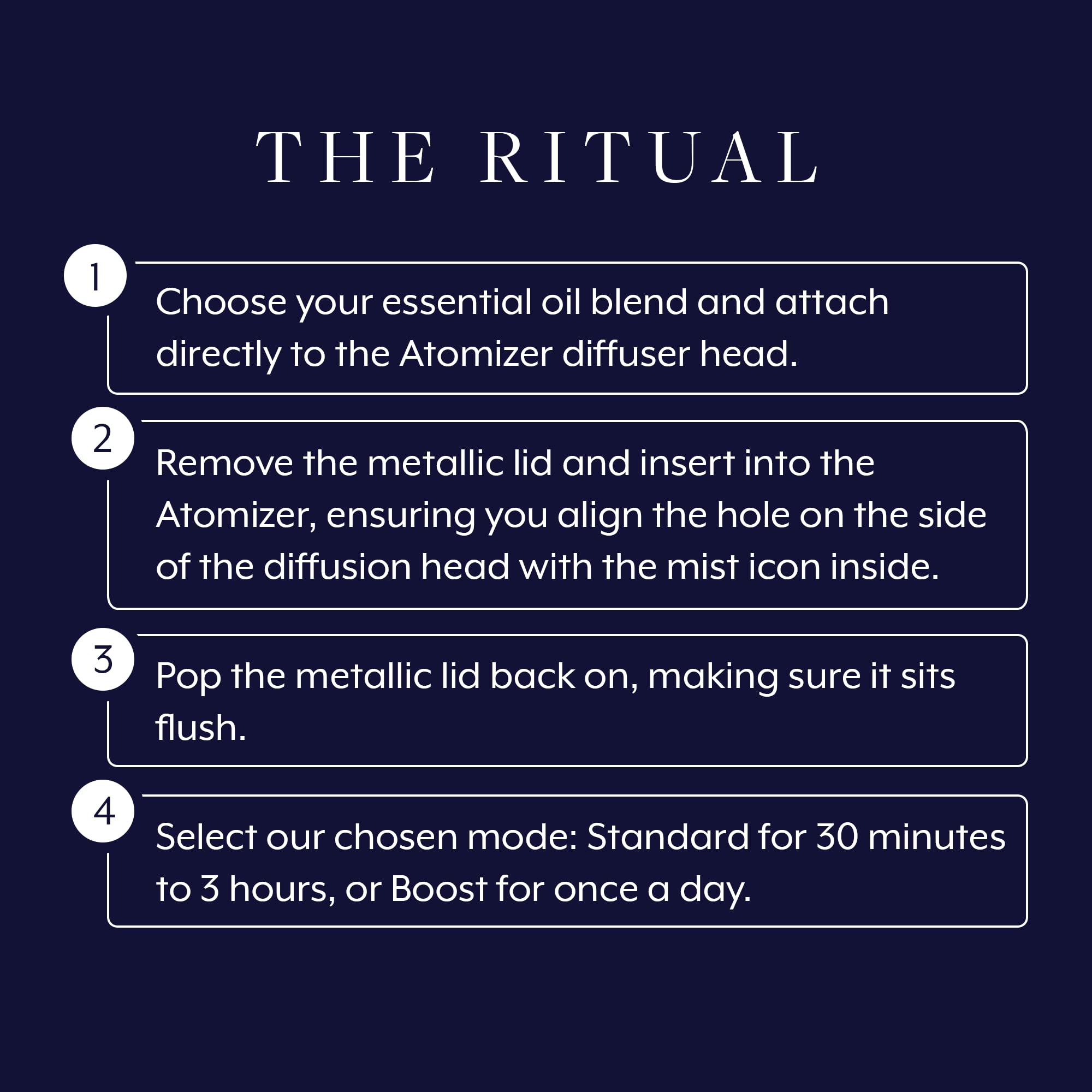 Rechargeable Aromatherapy Associates atomizer ready for extended diffusion.