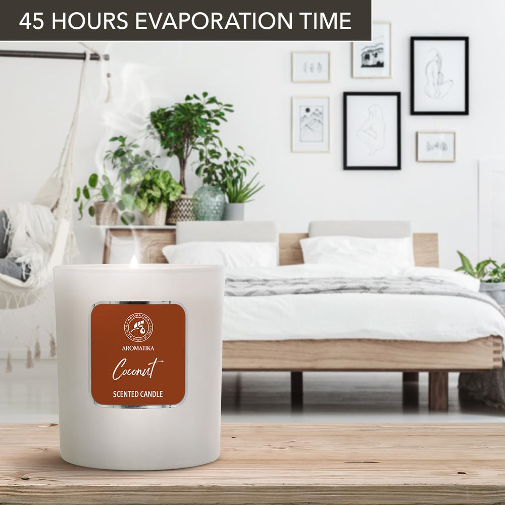 AROMATIKA burn time up to 45 hours highlighted on packaging