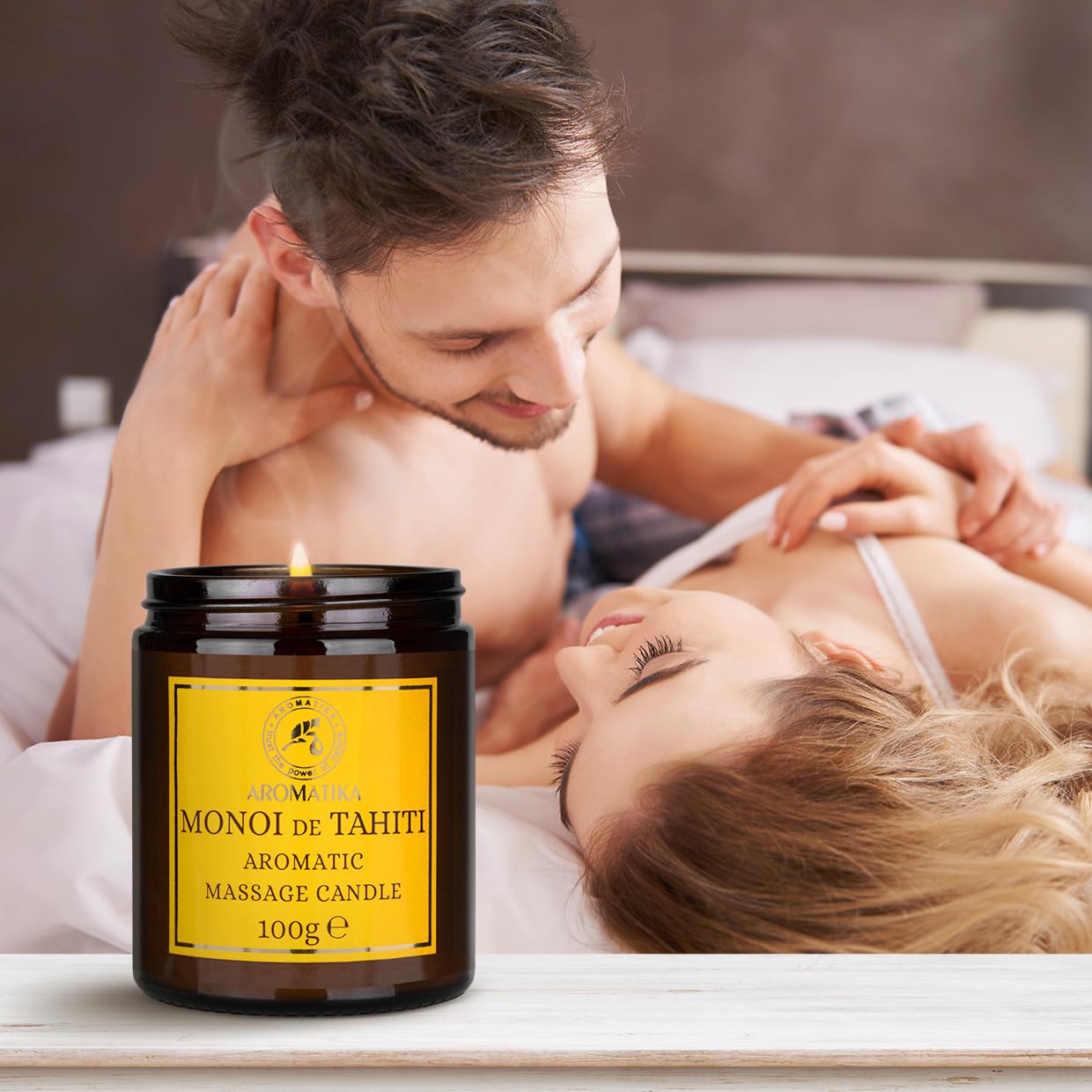 AROMATIKA vanilla oleoresin scent fills the room during a pampering ritual.